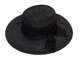 כובע קש שחור