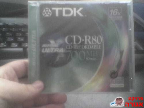 דיסק לצריבה (WR) של חברת TDK 700 מגה