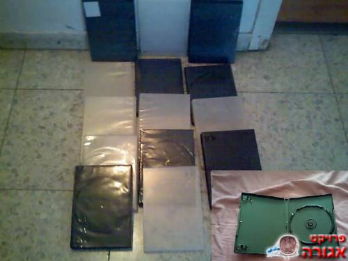 מארזי פלסטיק ל-DVD ו-CD