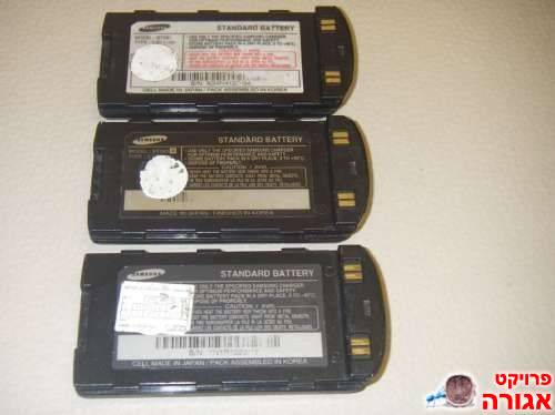 3 סוללות פלאפון SAMSUNG