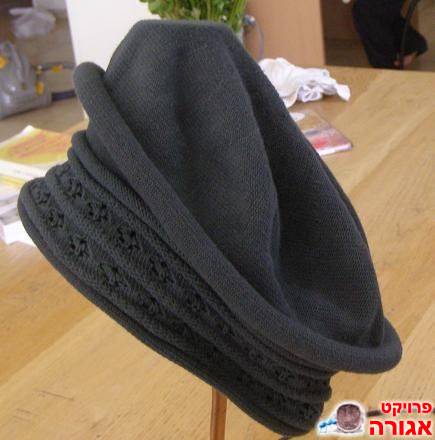 כובע לאישה - כותנה אפור