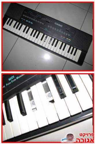 אורגן קטן Casio - פגום אך מנגן