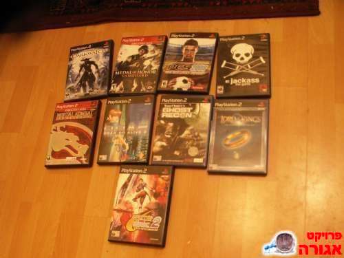 10 משחקי Playstation 2 מקוריים בקופסה