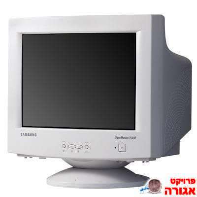 מסך CRT למחשב + מקלדת