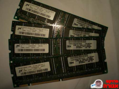 4 זכרונות RAM של 128MB