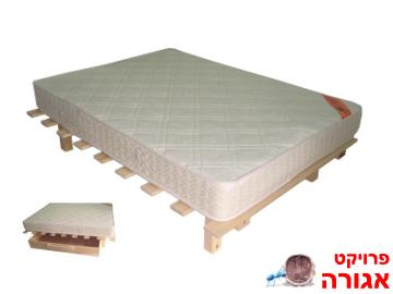 מיטת עץ זוגית