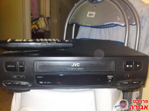 וידיאו jvc + שלט במצב מעולה