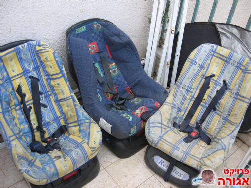 3 כסאות לרכב