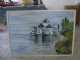 ציור נוף עם מסגרת
