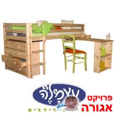 2 מיטות גלריה לילדים במצב חדש