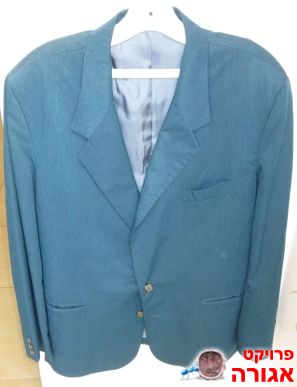 חליפה לגבר בצבע פטרול (ירוק-כחול)
