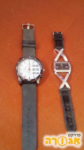שני שעונים, גבר ואשה, כמעט ללא שימוש