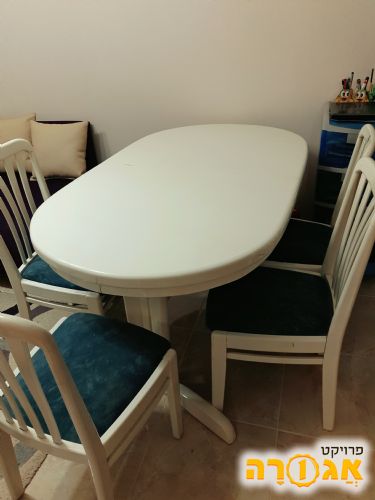 שולחן פינת אוכל 4 כסאות