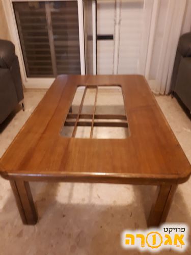 שולחן סלון עץ מלא