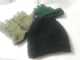 כובע צמר, 2 זוגות כפפות צמר ירוק ופוטר