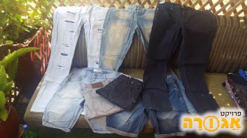 ג'ינסים לגברים ונוער מידות 28-30