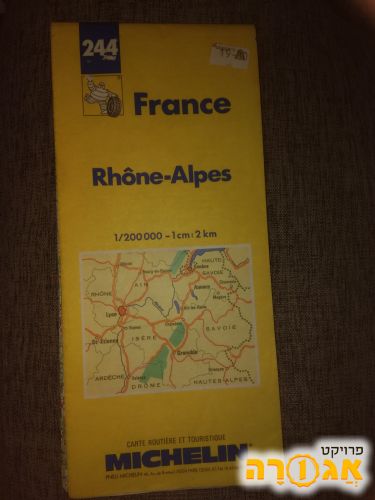 מפה של האלפים הצרפתיים