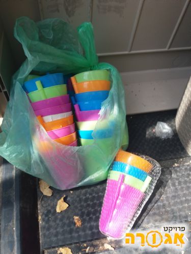 כוסות פלסטיק בצבעים רב פעמי