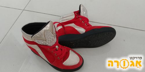 נעל בנות אדומה לחורף מידה 23.5