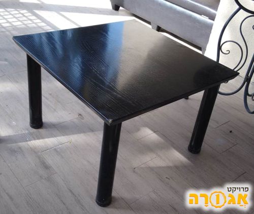 שולחן קפה שחור מרובע