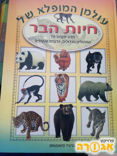 ספר על חיות בר לילדים