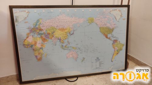 מפת העולם ממוסגרת