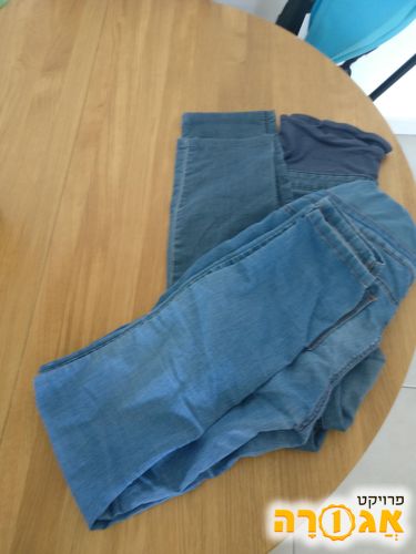 2 ג'ינס הריון מידה 40