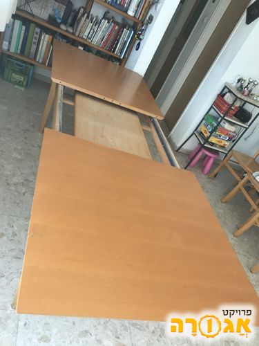 שולחן נפתח מעץ מלא