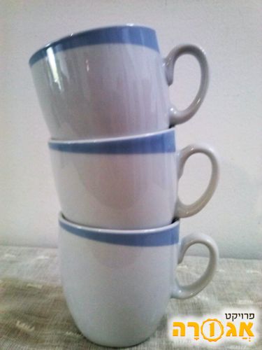 3 כוסות תה - ללא צלחות תחתיות