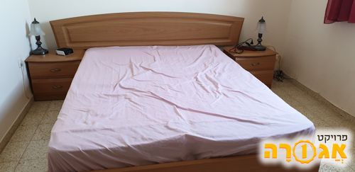 מיטה זוגית + מזרונים ללא שידות