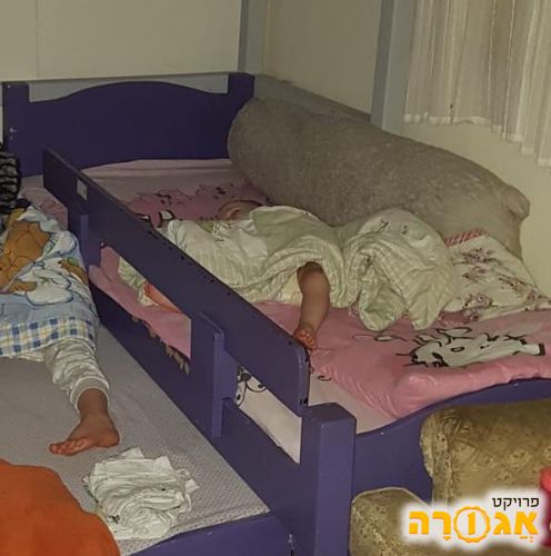 מיטה לילדים כולל מיטת חבר ללא מזרונים