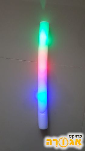מקל ספוג זוהר (עם אורות צבעוניים)