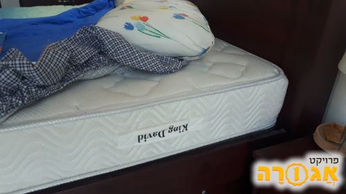 מיטה זוגית עם ארגז אחסון כולל מזרן