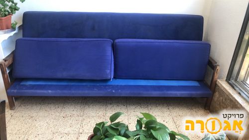 ספה תלת מושבית כחול