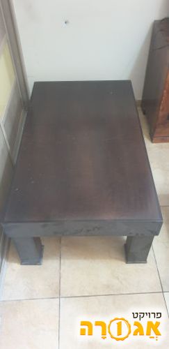 שולחן סלון חום 1.20x80