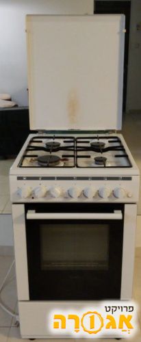 תנור משולב צר לבן