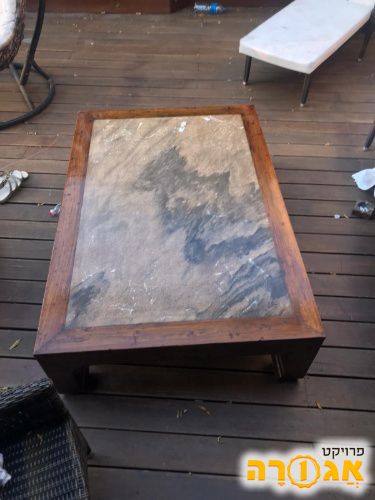 שולחן סלון ומזנון עץ