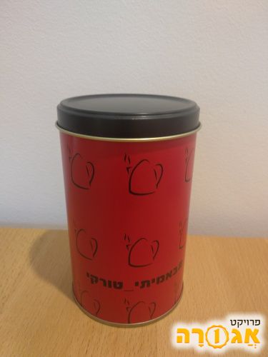 קופסת פח של קפה טורקי