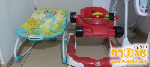 מיטה + כיסא עם משחקים לתינוק