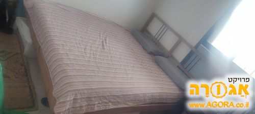 מיטה זוגית מעץ +מזרון
