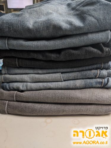 מכנסיים דמויי ג'ינס/בדים