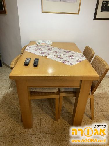 שולחן אוכל מעץ למסירה מירושלים
