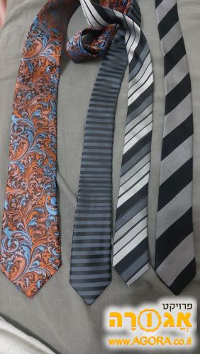 4 עניבות לגבר