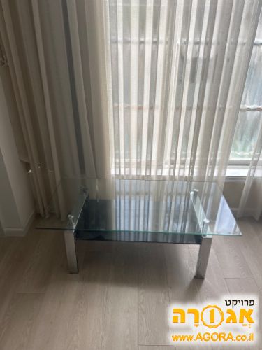 שולחן סלון זכוכית