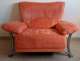 ספה וכורסא בצבע אפרסק