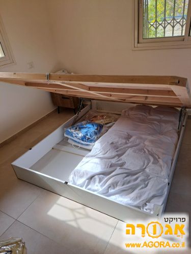 ארגז מצעים למיטה זוגית