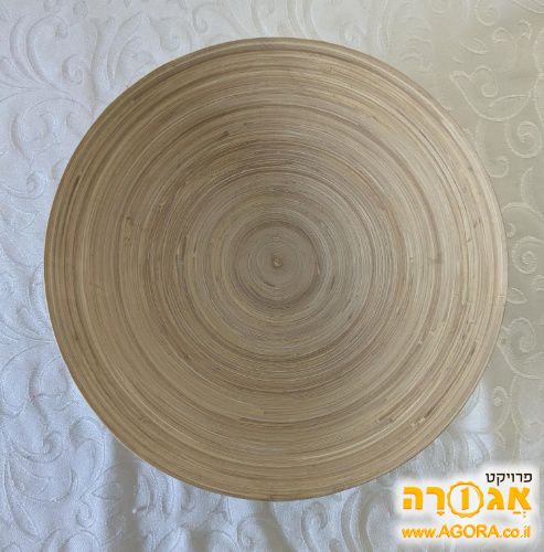 צלחת עץ גדולה מאיקאה