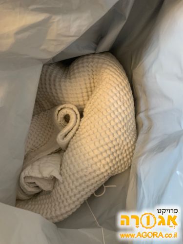 שמיכת וופל לבנה