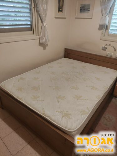 מיטה מעץ מלא +מזרון ויסקו