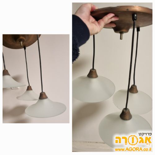 מנורת תקרה נחושת